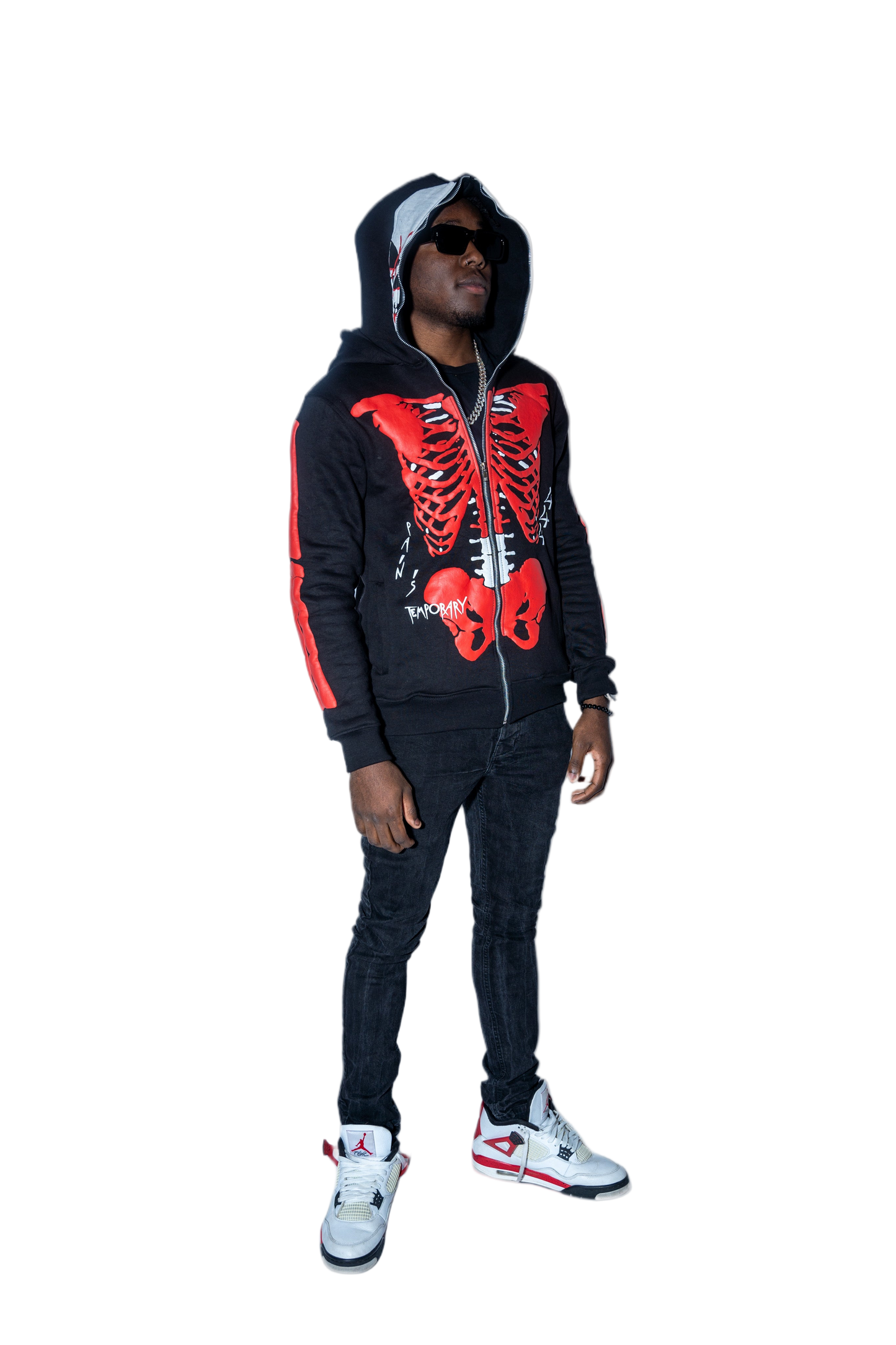 Skull Survivor Full-Zip Hoodie (Black)