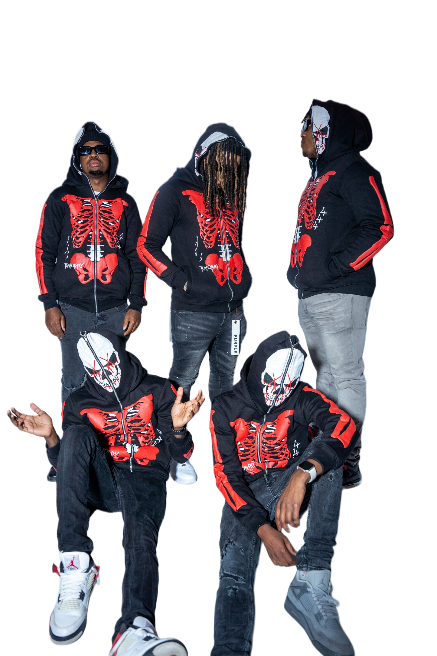 Skull Survivor Full-Zip Hoodie (Black)