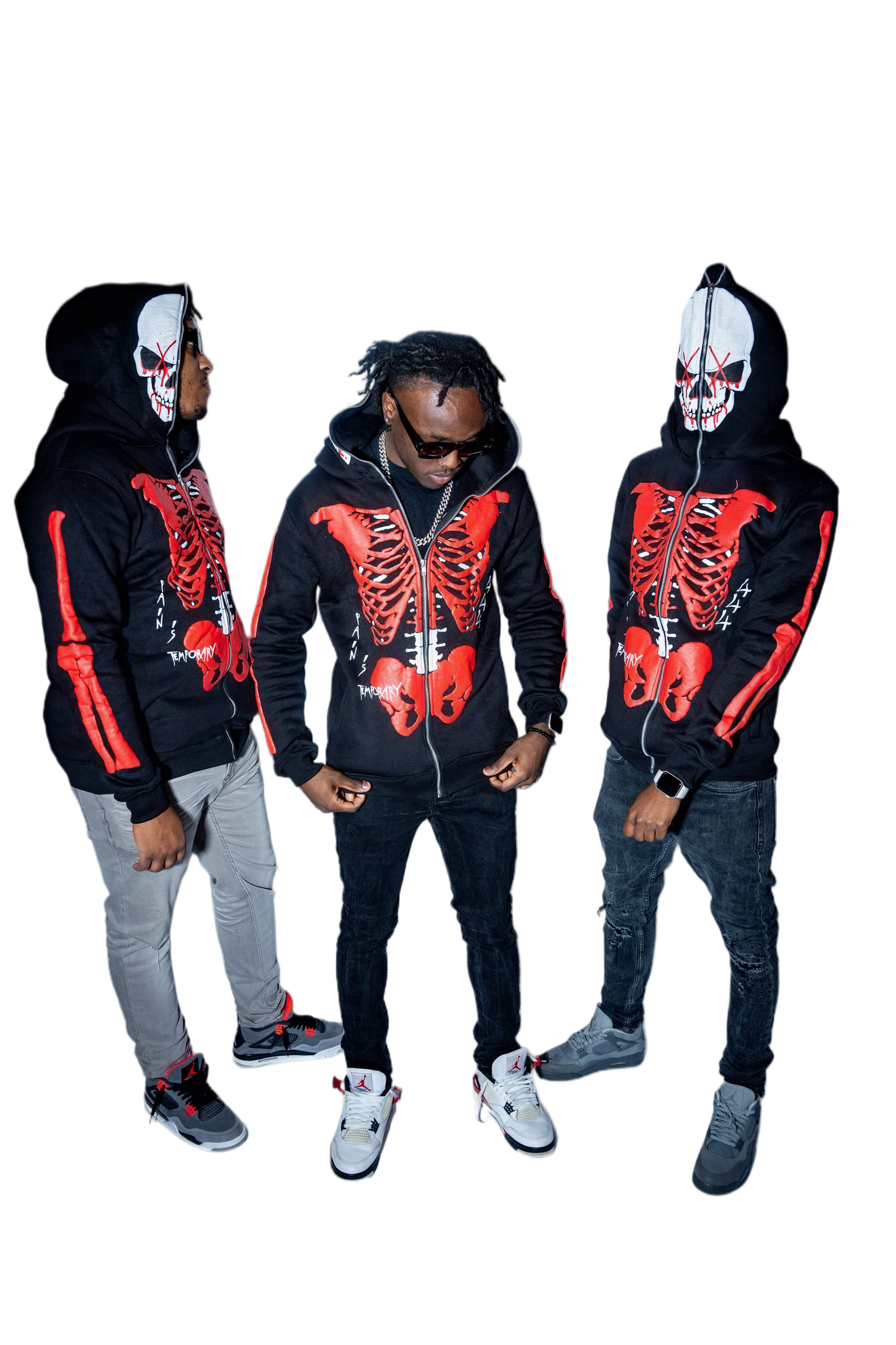 Skull Survivor Full-Zip Hoodie (Black)
