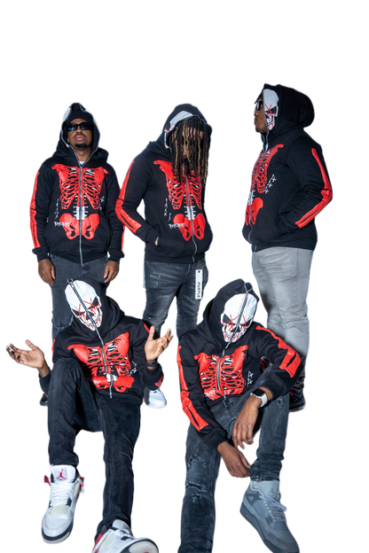 Skull Survivor Full-Zip Hoodie (Black)